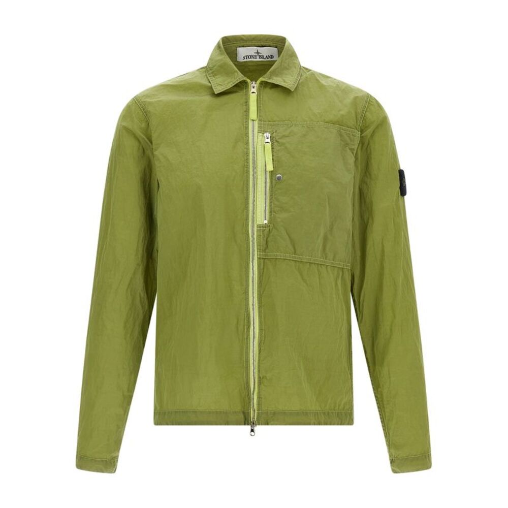 Stone Island Bicolor Polyamide Men's Blouse